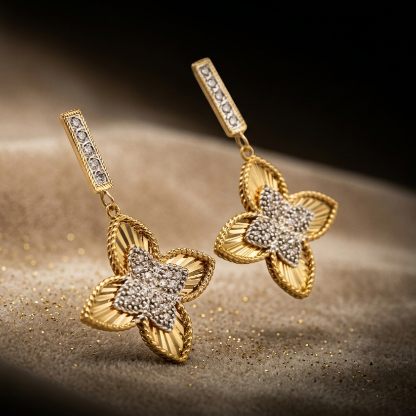 PRINCESS FLOWER EARING - View 2