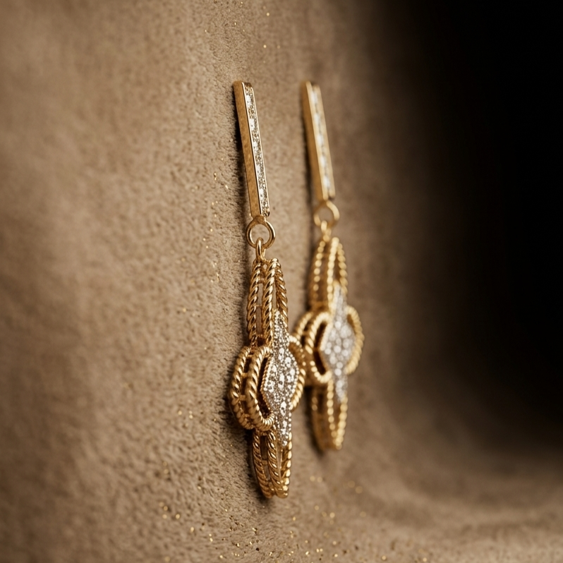 PRINCESS FLOWER EARING - View 3