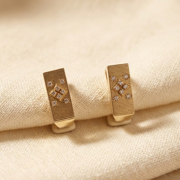 ROBERTO MATT EARINGS - Alternate View